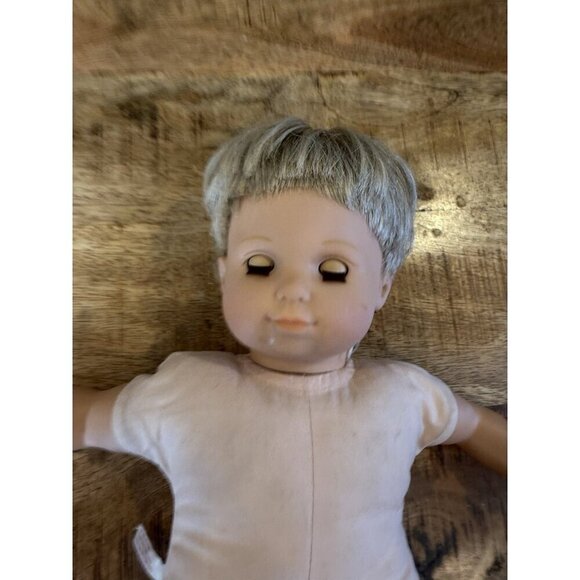Pleasant Co Boy Bitty Baby Twin American Girl Doll Blue Eyes Blonde Hair CUT - Picture 2 of 10